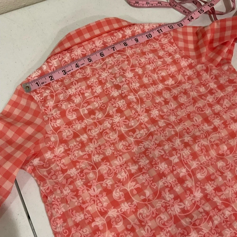 American Girl Tenney Grant Pajamas (Top only) Gingham Plaid Girl’s Sz M (10-12)